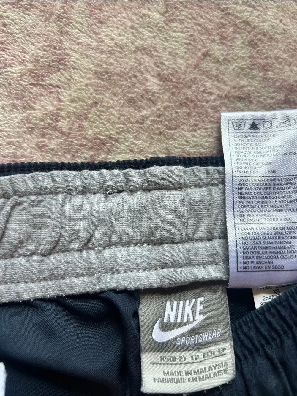 Nike Men’s Dark Blue Athletic Shorts with White Side Panels